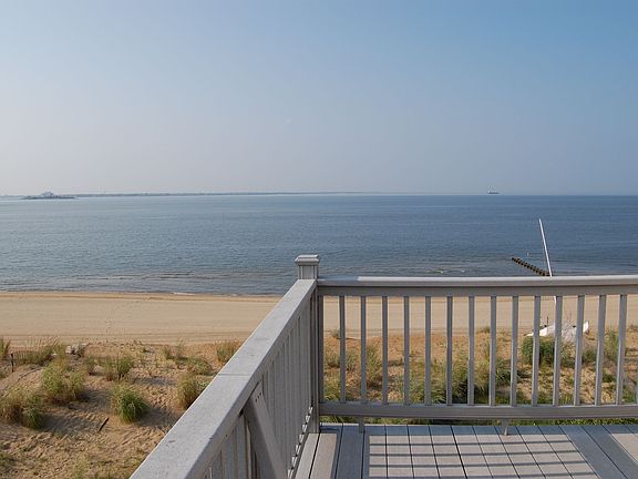 Master bedroom balcony overlooking the Chesapeake Bay for miles in ea directio