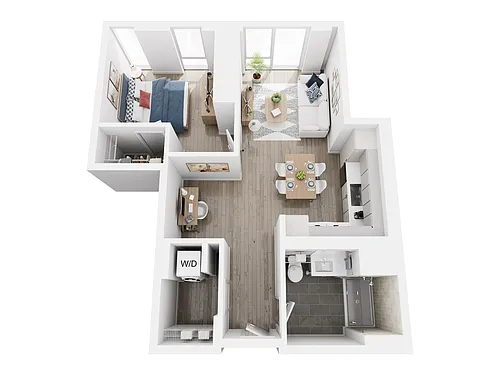 Floor plan 1x1 Floor Plan 19