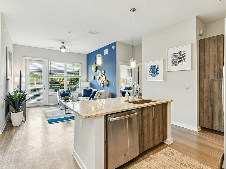 Kitchen and Living Room