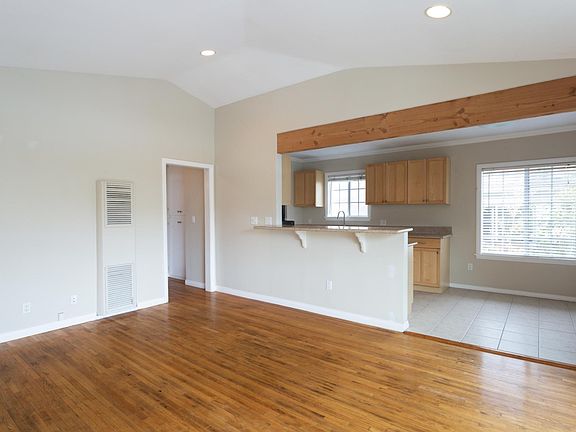 View of Kitchen and Dining Area large enough for table and chairs