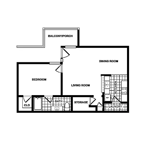 Floor plan 1X1