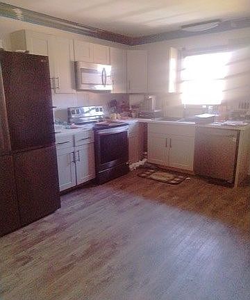 Kitchen new floors, cabinets