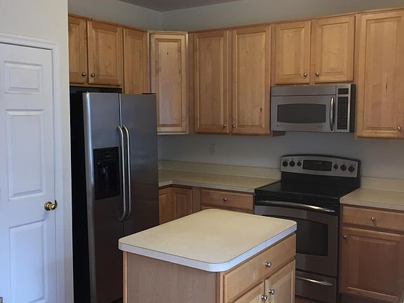 Kitchen with stainless steel appliances