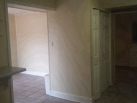 This is the view from the front room into the dining room/ki