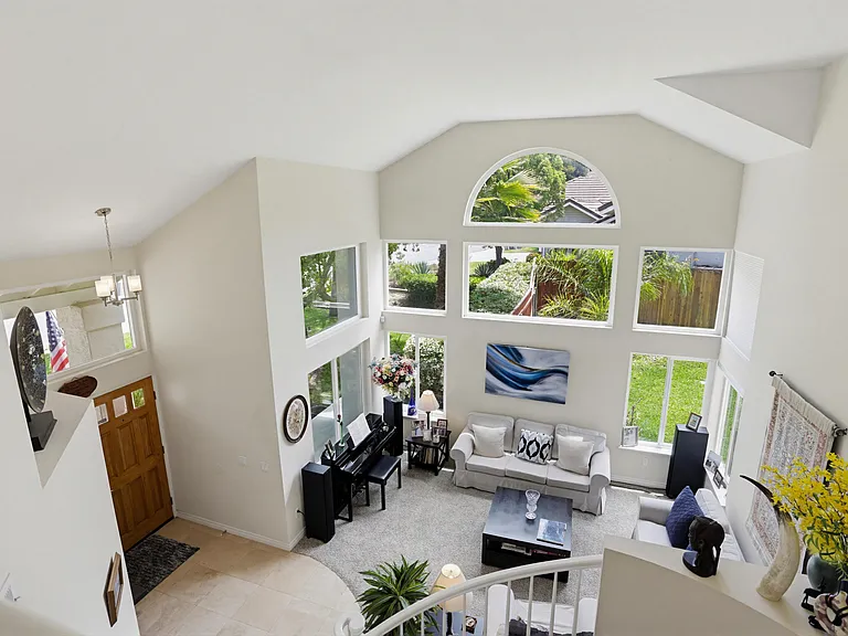 Living Room from top of stairs