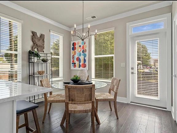 Staged model home from developer