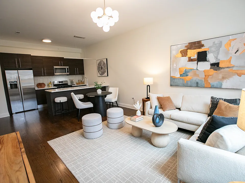Kitchen and Living Room