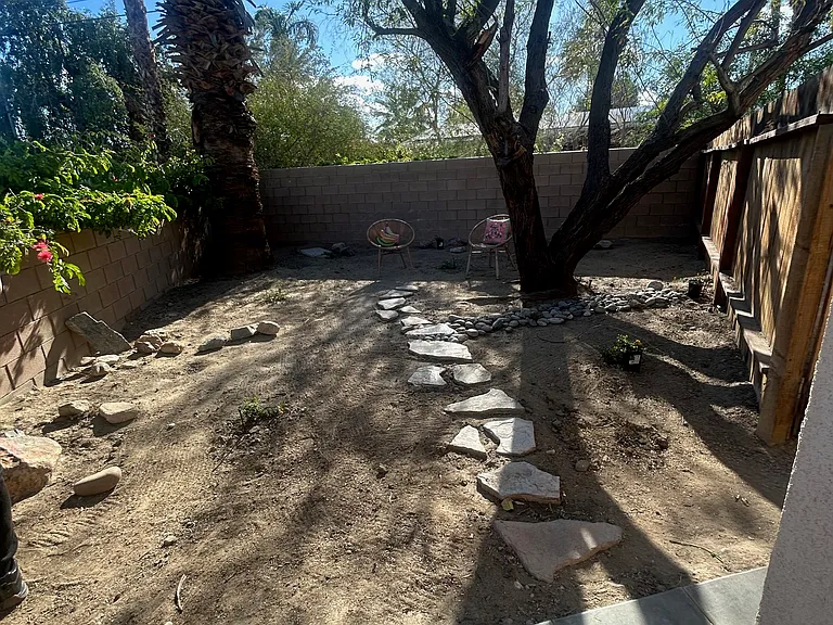 Backyard, still being landscaped