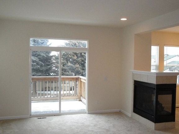 Living room and 3 way fireplace