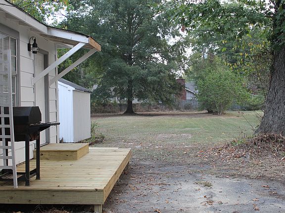Small deck off back door