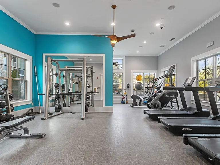 A full fitness center with cardio and strength equipment for every routine