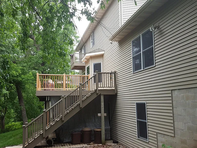 Rear of house
