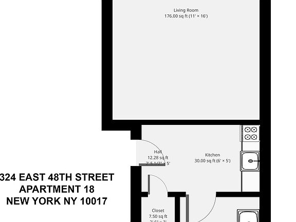 2nd image of 324 E 48th St APT 18