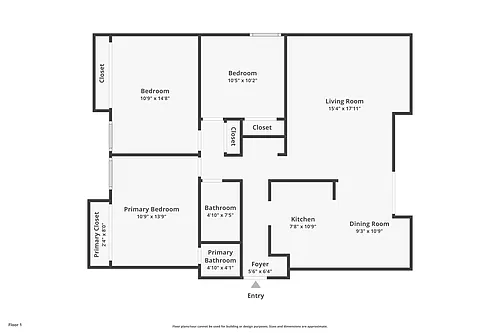 Floor plan 2BD with Den
