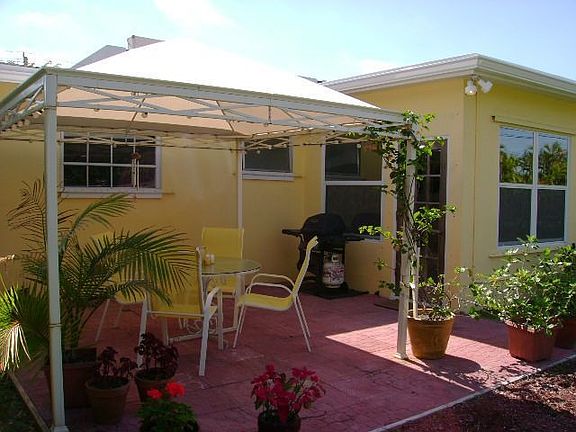 Lighted Cabana on Patio