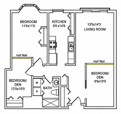 Floor plan 1740 2C