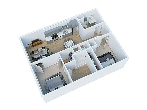 Floor plan 2 Bedroom A
