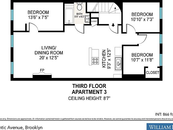 2nd image of 968 Atlantic Ave #3