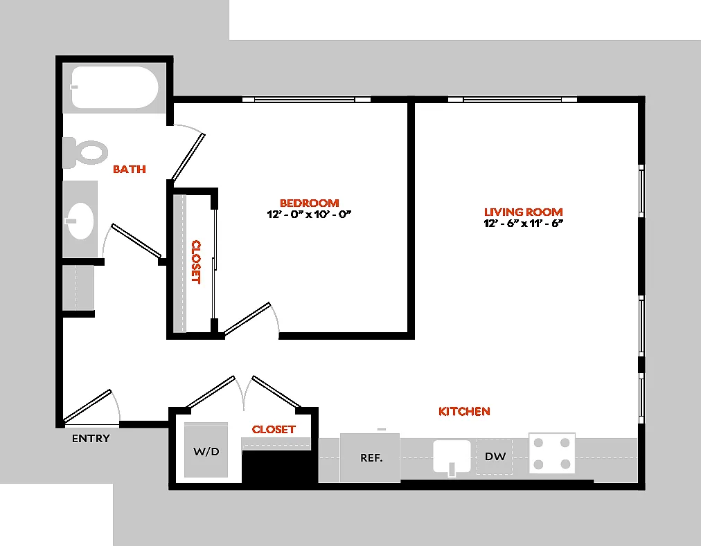 Floor plan South 1F