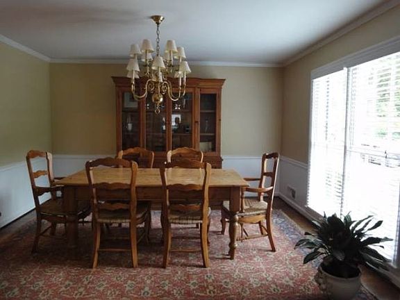 Sun filled dining room