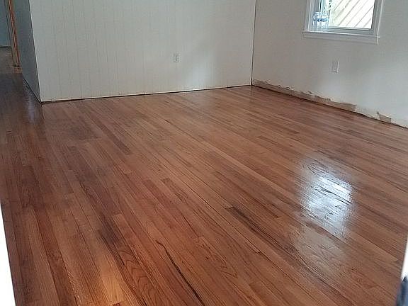 Original hardwood floors . 