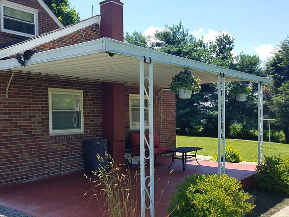 Patio in winter used as carport