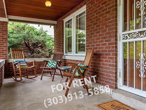 Spacious front porch