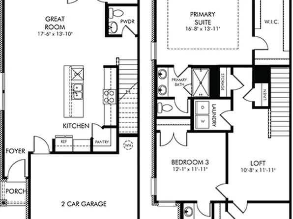 Opal Plan, Greystone - Parc Townhomes