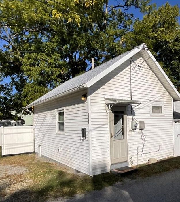 front of studio apartment