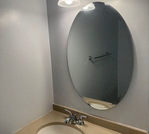 Half bath from entry