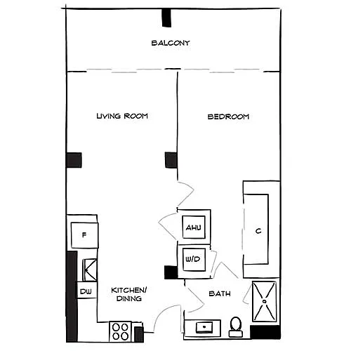 Floor plan The Horizon 1F
