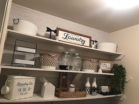 new laundry shelving