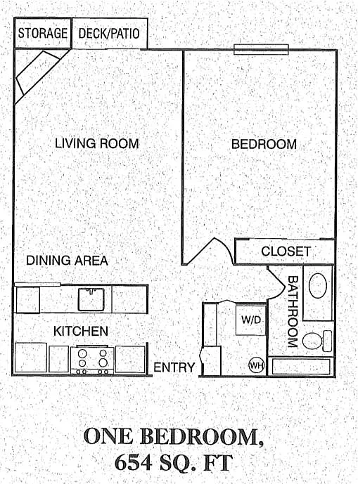 Floor plan 1 Bedroom 1 Bath