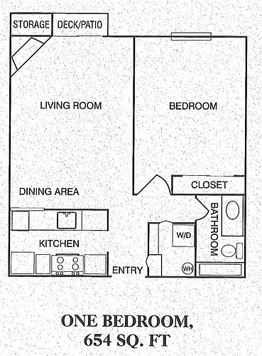 Floor plan 1 Bedroom 1 Bath