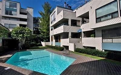 Exterior w/ pool and sauna