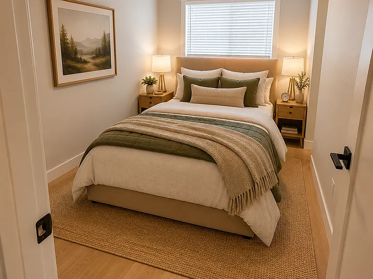 Second bedroom with walk in closet. See floor plan for dimensions.