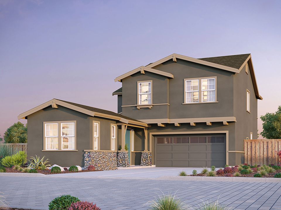 Craftsman Elevation of the Exterior Rendering of Residence Three at Chandler in Brentwood, CA by Bro