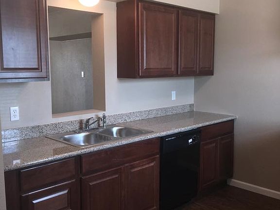 Kitchen with genuine granite countertops