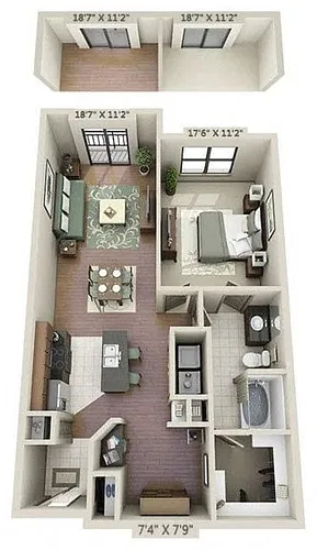 Floor plan A5 (M) W/ Study