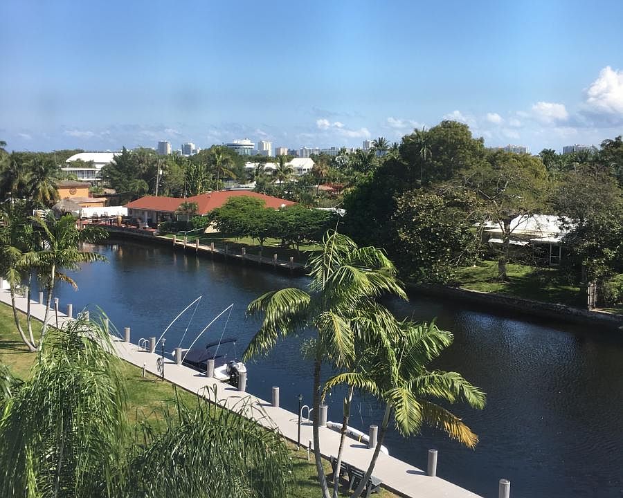 View from screened in balcony