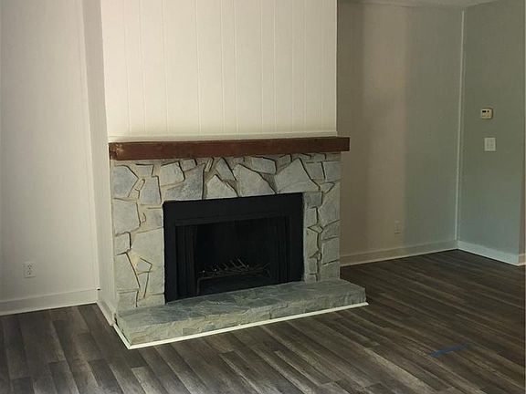 Image 5: White Washed Stone Fireplace