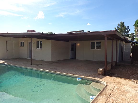 Pool and covered patio view