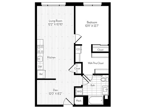 Floor plan A13D