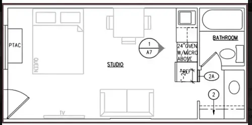 Floor plan Studio