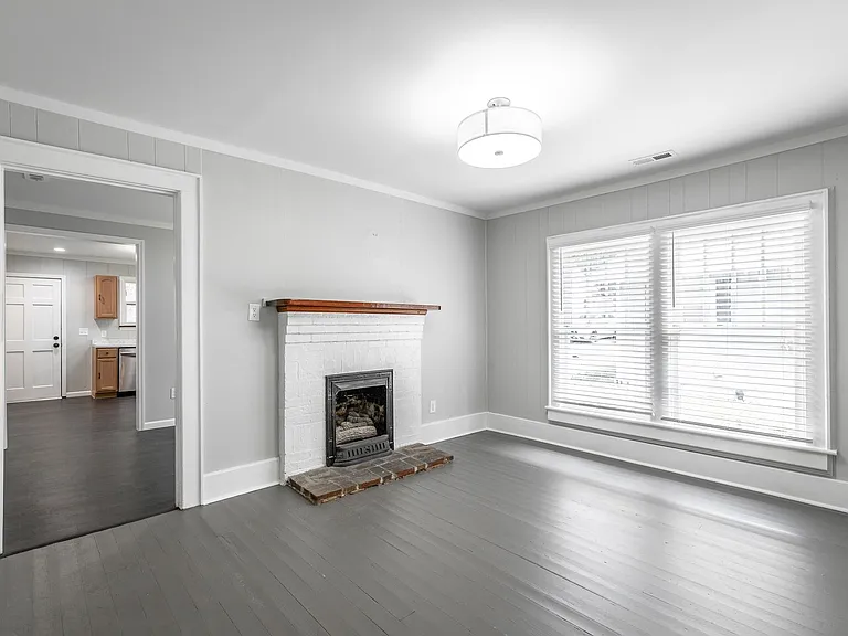Fireplace in Dining Room