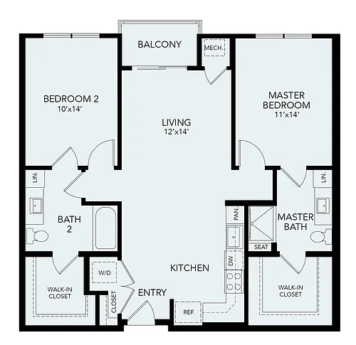 Floor plan B1b