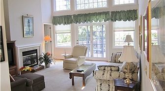 Floor to ceiling glass in great room