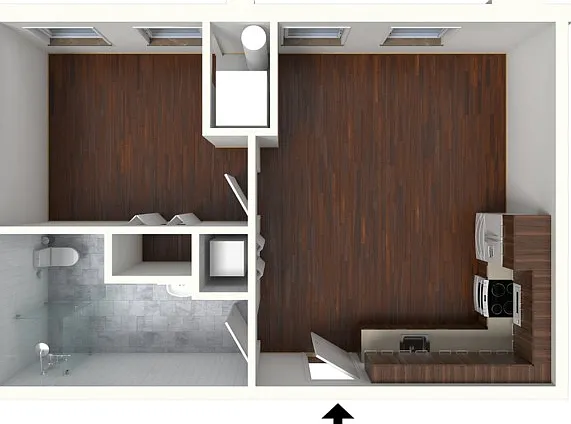 One Bedroom - Floor Plan D One Bedroom - Floor Plan D