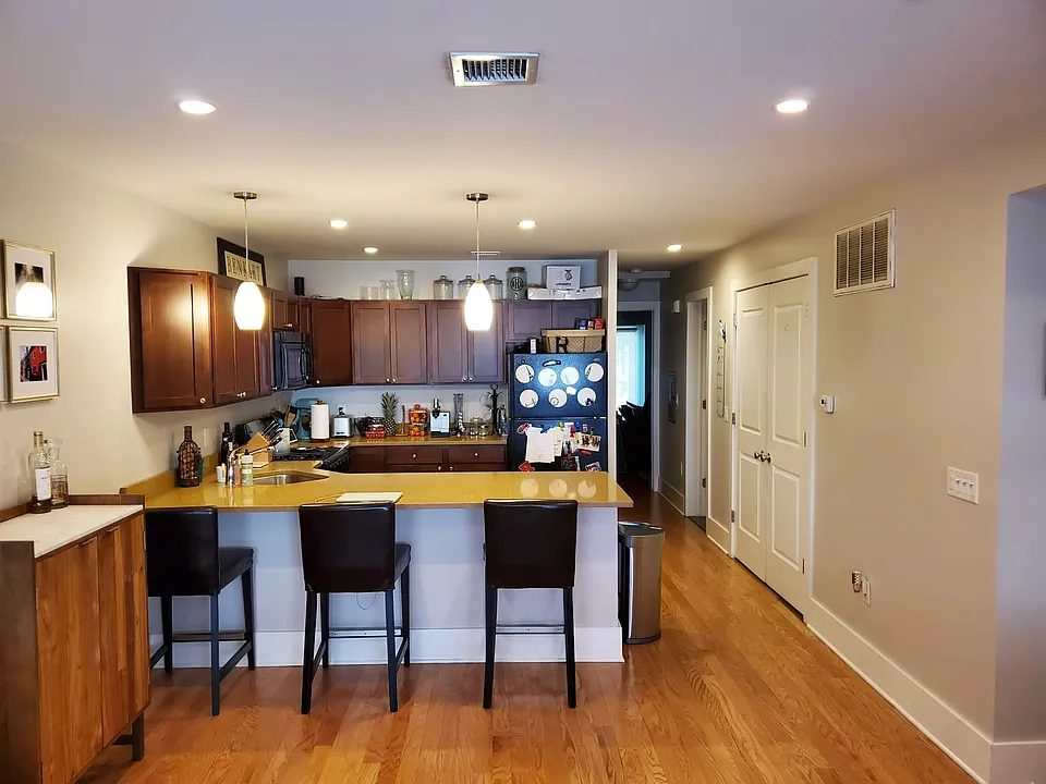 Kitchen from living room