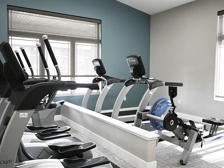 Cardio station in the gym at The Sterling Grand Island.